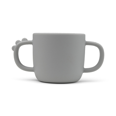 Done by Deer™ Tasse enfant poignées Peekaboo Croco silicone gris