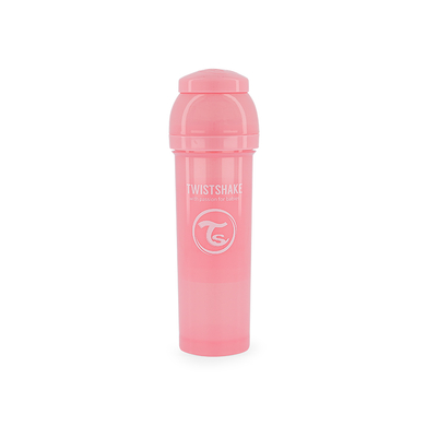 TWISTSHAKE Biberon anti-coliques rose pastel 330 ml