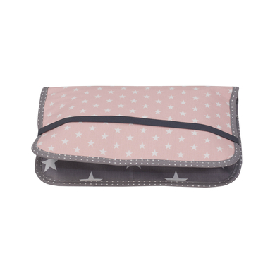 Ullenboom Pochette à langer patchwork rose/gris