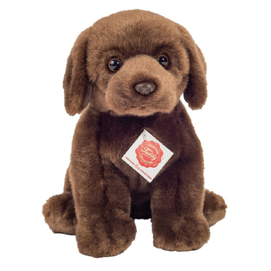 Levně Teddy HERMANN Â® Labrador sedĂ­cĂ­ tmavÄ› hnÄ›dĂ˝ 25 cm