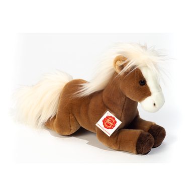 Levně Teddy HERMANN ® Kůň ležící světle hnědý 30 cm