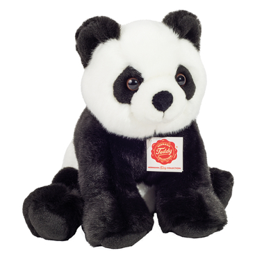 Teddy HERMANN® Peluche panda assis 25 cm