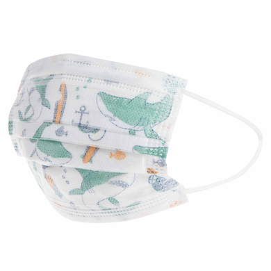 Masque de tous les jours jetable Nûby en paquet de 10, protection bouche-nez pour les enfants de 4 à