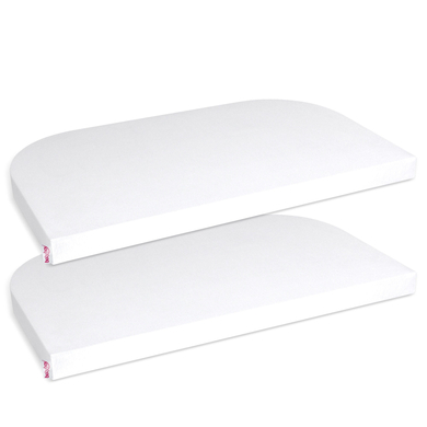 babybay ® Sábana bajera Deluxe para Maxi, Midi, Boxspring, Comfort y Comfort Plus, blanco 2 unidades