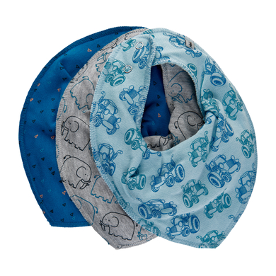 Pippi Bandana enfant light dusty blue lot de 3