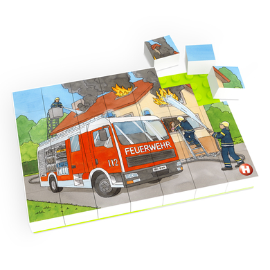 HUBELINO ® Puzzle hasičská operace (35 dílků)