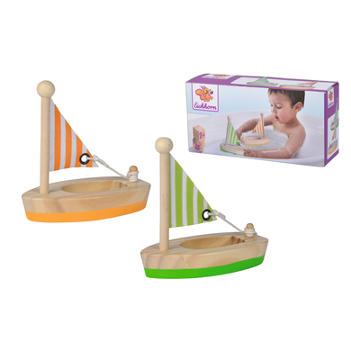 small foot ® Barco de vela de juguete madera 2 unidades