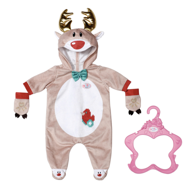 Zapf Creation BABY born® Costume de poupée grenouillère renne 43 cm