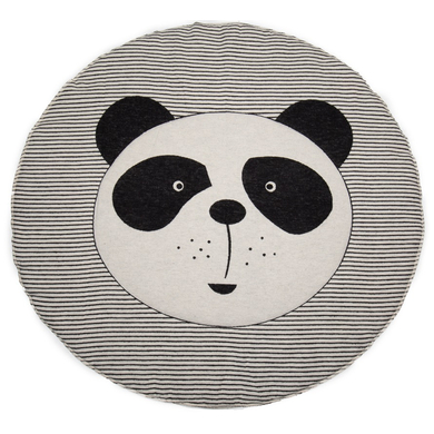 DAVID FUSSENEGGER Tapis d'éveil doublé panda blanc pur 120 cm