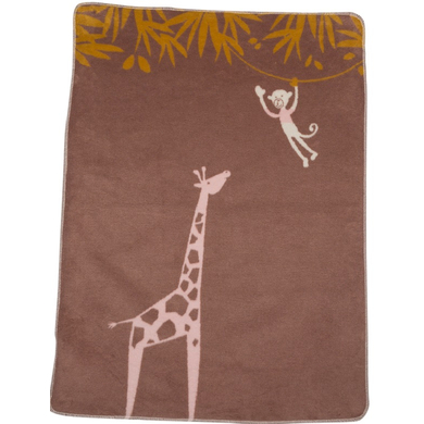 DAVID FUSSENEGGER Plaid enfant girafe milka 100x75 cm