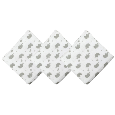 Image of HÜTTE & CO panni di garza 3-pack bianco