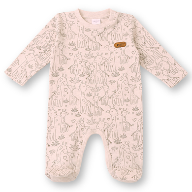 LITTLE Grenouillère pyjama enfant motifs beige