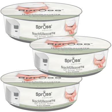 Spross Recambios para contenedor de pañales Paquete de 3