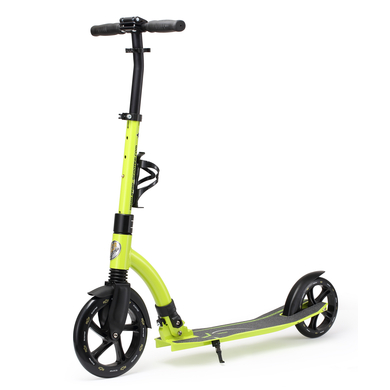 bikestar Trottinette enfant 2 roues pliable STAR-SCOOTER® aluminium City, vert 230 mm