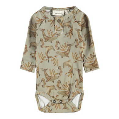 Lil'Atelier body à manches longues Nbmgeo Silver Sage