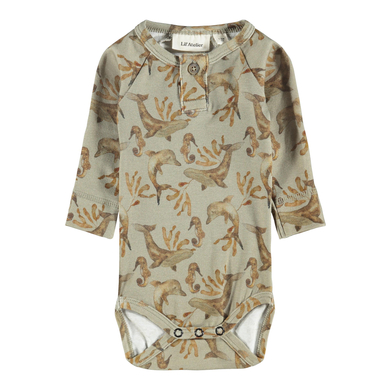 Lil'Atelier body à manches longues Nbmgeo Silver Sage