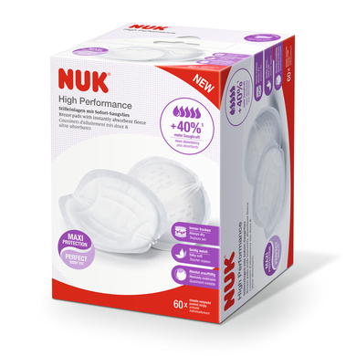 NUK Coussinets d'allaitement High Performance 60 pièces