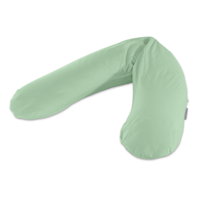 THERALINE Coussin d'allaitement Original et housse rose pastel collection bambou