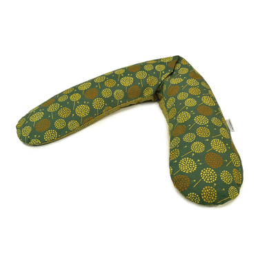 THERALINE Housse de coussin d'allaitement Original pissenlit vert foncé