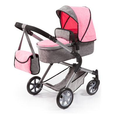 bayer Design Poussette pour poupée City Neo gris/rose