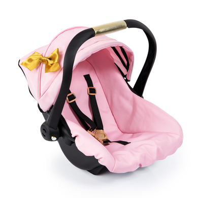 bayer Design Siège auto cosy pour poupée à capote, rose/doré