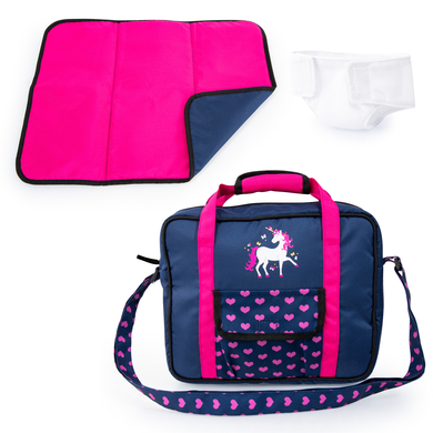 bayer Design Sac d'allaitement bleu, avec licorne