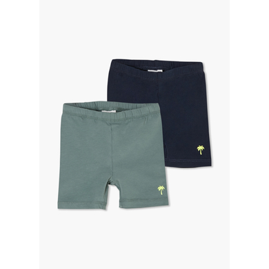 s. Olive r Short de cyclisme 2-pack petrol /dark bkue