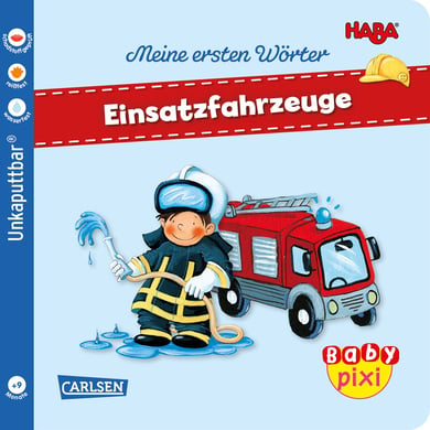 CARLSEN Verlag CARLSEN Baby Pixi (unkaputtbar) 95: HABA Erste Wörter: Einsatzfahrzeuge 105197