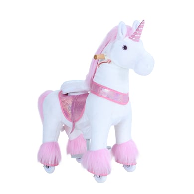 PonyCycle ® Pink Unicorn med broms - stor