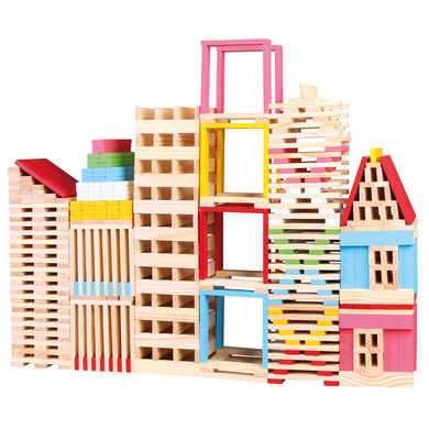 Bino Blocs de construction enfant ville bois, 150 pièces