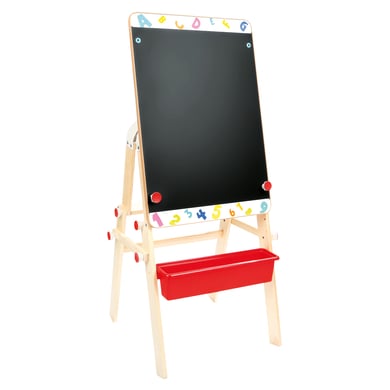 Bino Tableau à dessin enfant pied multifonction bois 83654