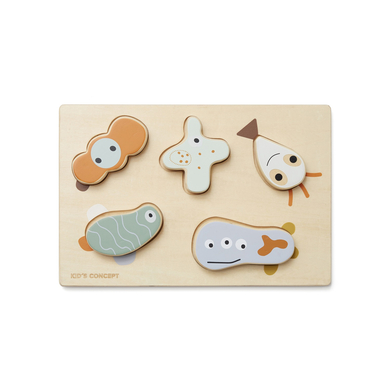 Kids Concept® Puzzle enfant Micro-Neo bois, 5 pièces