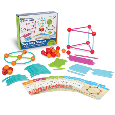 Learning Resources® Kit de construction géométrique mer Dive into shapes!