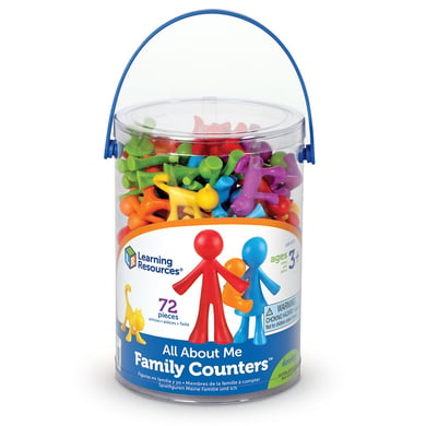 Learning Resources® Figurines membres famille à compter All about me 72 pièces
