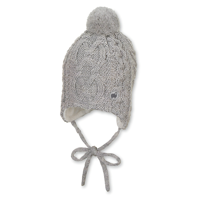 Sterntaler Bonnet enfant lacet mailles mélange argenté