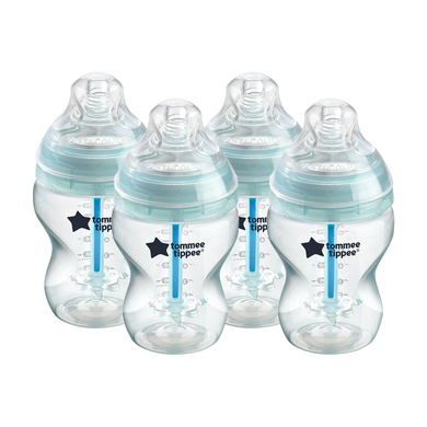 Tommee Tippee Babyflaska Advanced Anti-Colic, Super Soft Teat, 260 ml, 4 st.