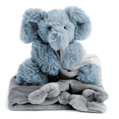 natureZoo of Denmark Doudou éléphant ultra-doux, bleu foncé