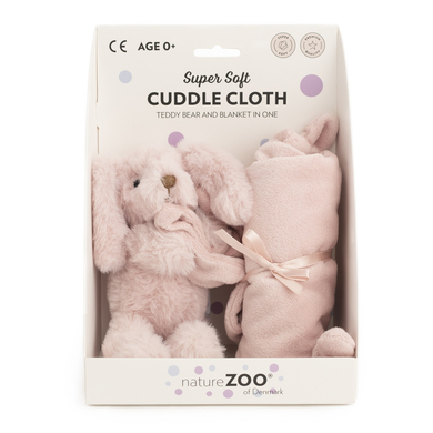 nature Zoo of Denmark Super Soft Doudou Lapin, rose