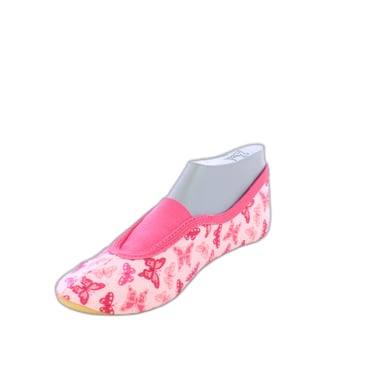 Beck Chaussons de gymnastique enfant papillon rose