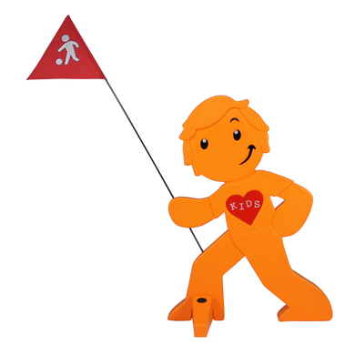 Image of BEACHTREKKER Street buddy Figura di avvertimento per una maggiore sicurezza dei bambini - orange059