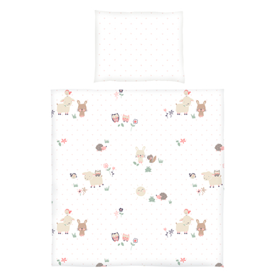 SONNE Parure de lit enfant petit jardin 80x80 cm