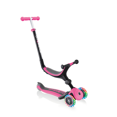 Image of GLOBBER Monopattino e bici senza pedali 2 in 1, rosa - con ruote illuminate