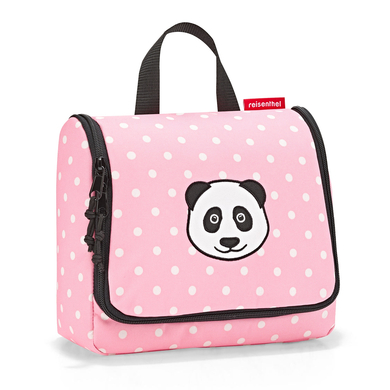 Image of reisenthel ® borsa da toilette per bambini panda a pois rosa