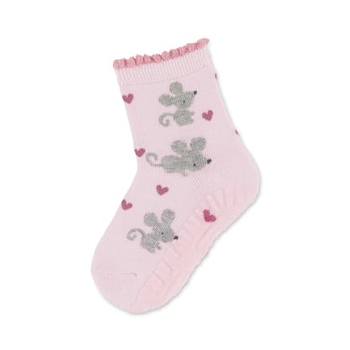 Sterntaler Chaussettes antidérapantes enfant Air souris rose