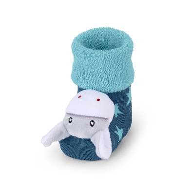 Sterntaler Chaussettes hochet bébé âne bleu moyen