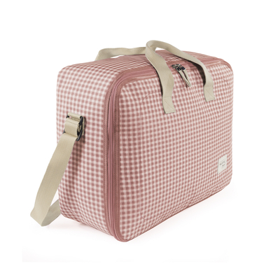 Walking Mum Valise de maternité I Love Vichy rose
