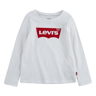 Levně DÄ›tskĂˇ koĹˇile Levi'sÂ® s dlouhĂ˝m rukĂˇvem bĂ­lĂˇ