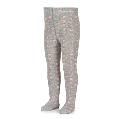 Sterntaler Collants enfant coeurs gris clair