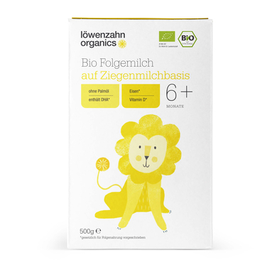 löwenzahn organics Bio Folgemilch 2 auf Ziegenmilchbasis 500 g ab dem 6+ Monat PROIFGFO6500CAR0