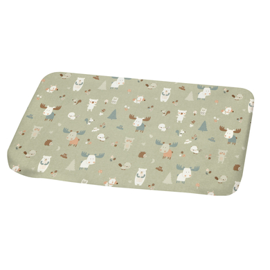 Image of Alvi® Materassino fasciatoio con rivestimento in tessuto Baby Forest 70 x 85 cm059